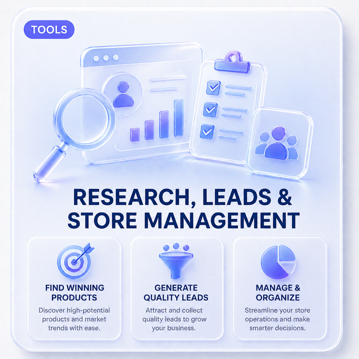 RESEARCH LEADS AND STORE MANAGEMENT