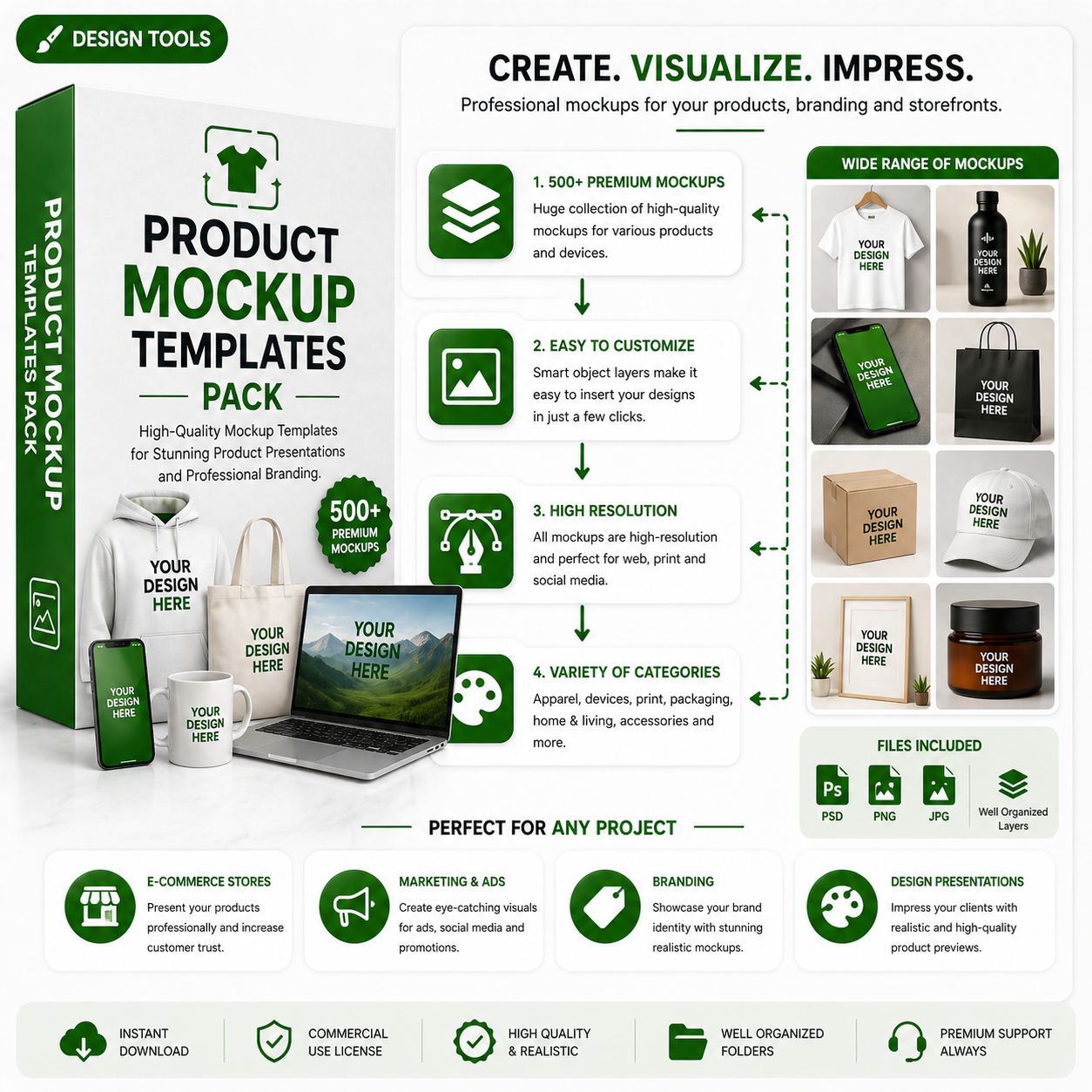 Product Mockup Templates Pack